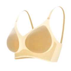 Paerlan Invisible Sleeping Bra With Removable Pads Black & Nude Young Yoga Ladies Bra