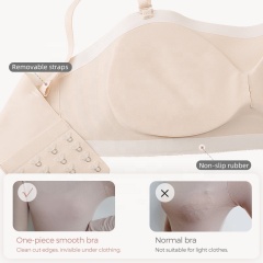 Factory PAERLAN  Non Slip Bra Strapless Removable Pads Tube Tops Bra for Women