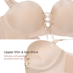 New Style Paerlan Push-up Bra Sexy Thick Padded Widen Side Everyday Wireless Bras for Women