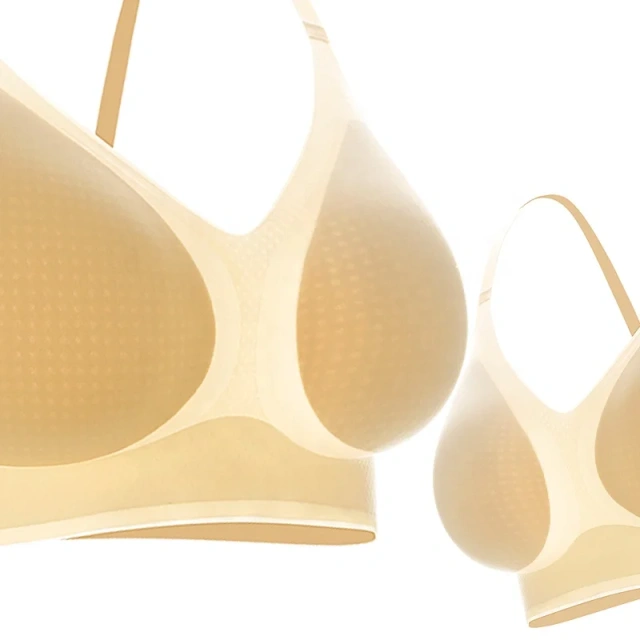 Paerlan Invisible Sleeping Bra With Removable Pads Black & Nude Young Yoga Ladies Bra