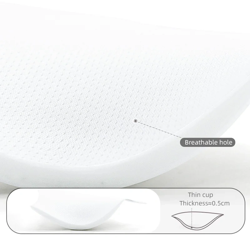 Paerlan Wholesale Wireless Back Closure White Lightweight Breathable Thin Padding Women's Comfort Bra