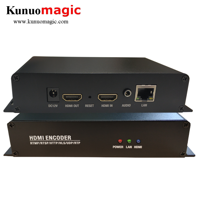 HEVC H265 HDMI to NDI IP Live Streaming Video H.264 RTMPS IPTV Encoder HDMI Encoder IPTV H.265 for Vmix Wowza Facebook Youtube