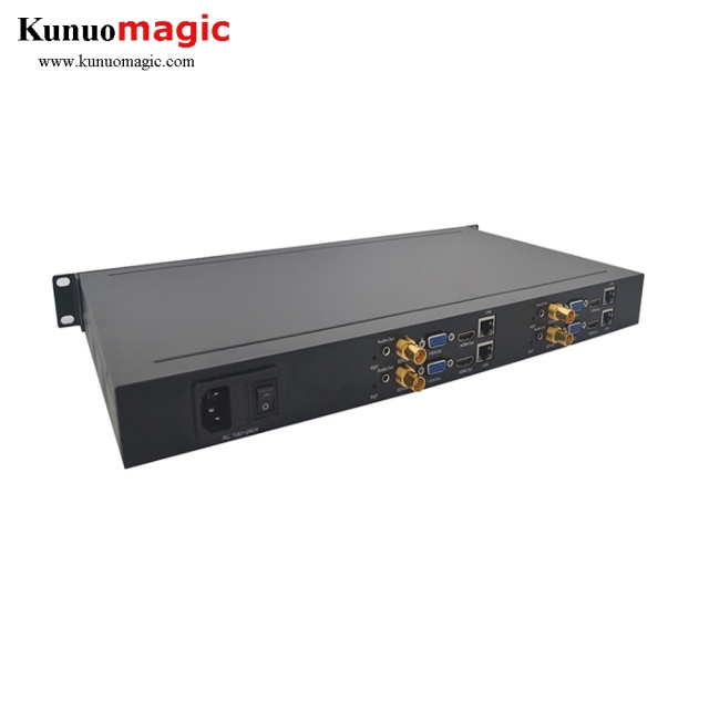 4 Channels Decoder IP Streaming To HD 3G-SDI Video Audio Decoder H.265 4K HTTP RTSP RTMP UDP HLS To HDMI SDI VGA CVBS Converter