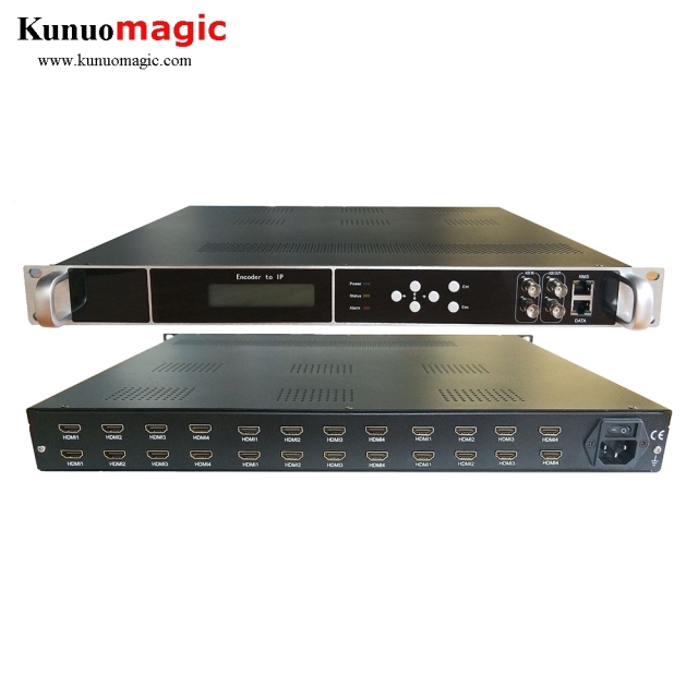 24 channel HD encoder HDMI to IP / ASI IPTV front-end system equipment Hotel TV system equipment