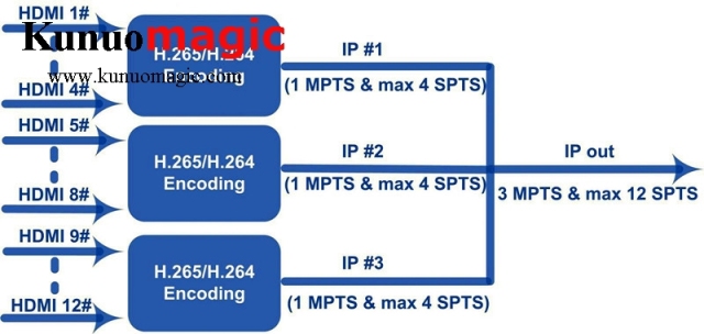 Multi-Channel HD H.264 H.265 HEVC HDMI Encoder