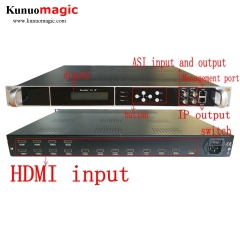 16-channel high-definition encoder HDMI to IP / ASI hotel hotel cable TV / Internet TV system front-end equipment IPTV encoder