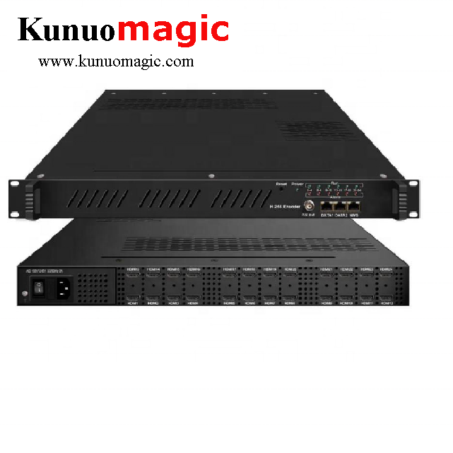 24 Channels HEVC H.265 HD IPTV DVB Broadcast Encoder
