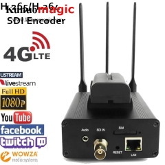 H.265 HEVC/H.264 AVC 4G LTE SDI Video Encoder for live Broadcast support RTMP to streaming server like Wowza,Youtube