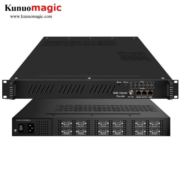 24 in 1 SD MPEG-2 H.264 MPEG-4 CVBS Encoder for IPTV Solution