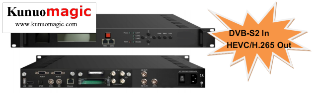 All in One HD H.265 Hevc DVB-S2 DVB-T Biss Demodulator Decoder