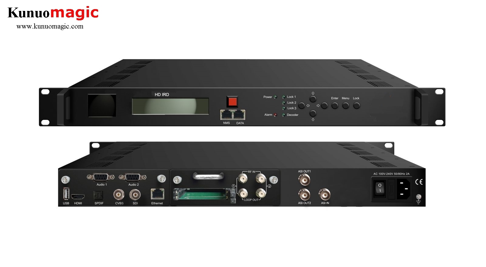 All in One HD H.265 Hevc DVB-S2 DVB-T Biss Demodulator Decoder
