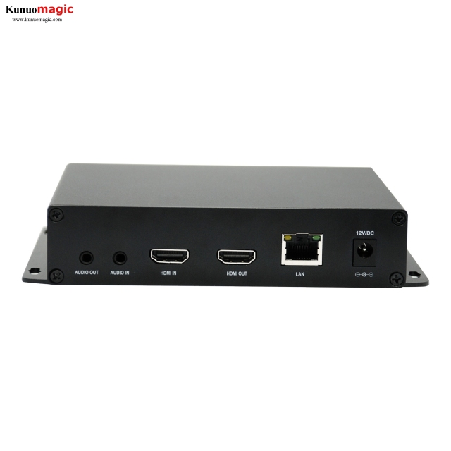H.264 H.265 Hevc HDMI To IP Encoder RTMP SRT IPTV Streaming with LCD Display