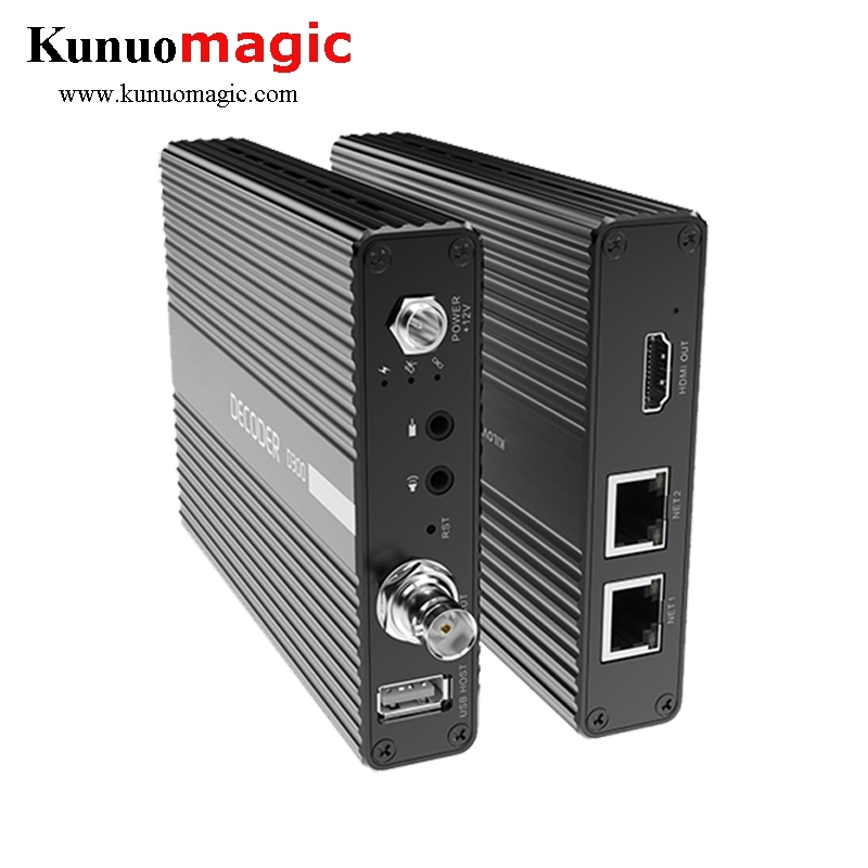 NDI HX H.264 or H.265 16CH IP To SDI/HDMI Converter, 4K HD Video RTMP SRT RTSP Video Streaming Kiloview IPTV hardware Decoder