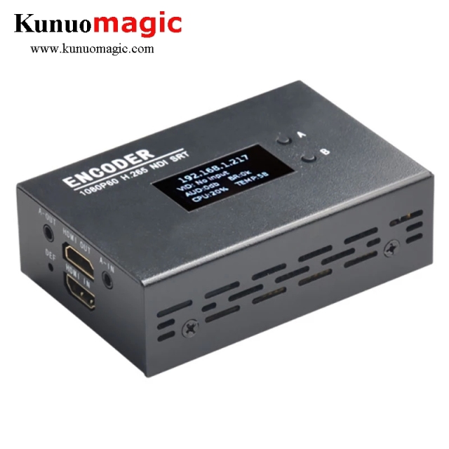 SRT Open Source Protocol H.265 Mini Portable Facebook Live Video Audio IPTV Stream NDI Encoder