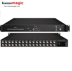 16 in 1 Mux Scrambler BISS Descrambling 8PSK QAM Modulator Transmodulator