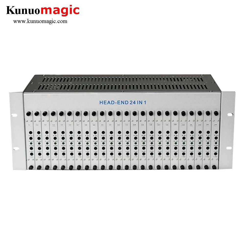 24 av in 1 RF out Analog Fixed Channel CATV modulator for Hotel, School, Market
