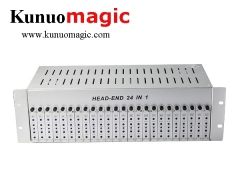 24 av in 1 RF out Analog Fixed Channel CATV modulator for Hotel, School, Market