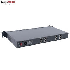 low cost fullhd 4 channels MPEG2 H.264 H.265 UDP to RTMP HTTP HLS Transcoder for IPTV System