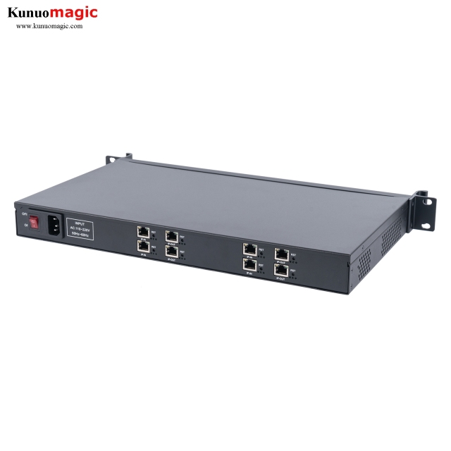 low cost fullhd 4 channels MPEG2 H.264 H.265 UDP to RTMP HTTP HLS Transcoder for IPTV System