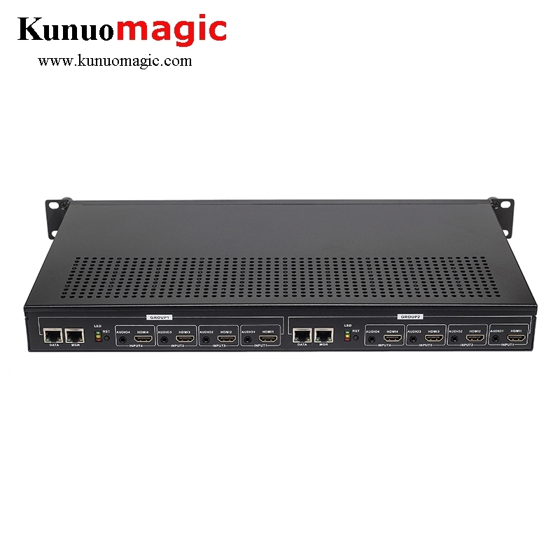 8 in 1 hdmi encoder mpeg-4 h.264 hd encoder iptv encoder support HLS RTMP dual streams output