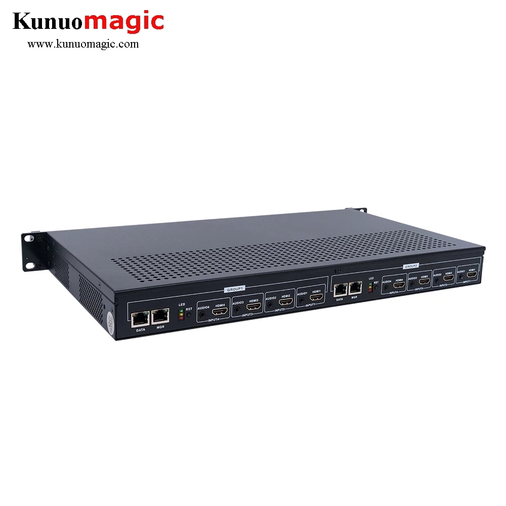 H264 H265 Encoder 8 Channels HDMI IPTV Encoder FHD 1080P Video Encoder for YouTube, Twich Live Streaming