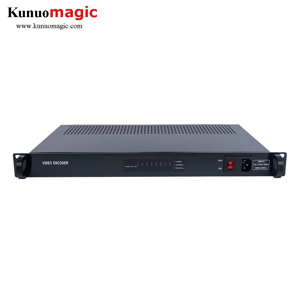 H264 H265 Encoder 8 Channels HDMI IPTV Encoder FHD 1080P Video Encoder for YouTube, Twich Live Streaming