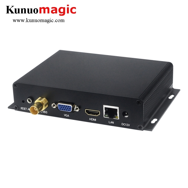NDI IP RTMP HTTP to HDMI VGA CVBS hd IPTV video decoder for H.265 RTMP Real-time IPTV Application