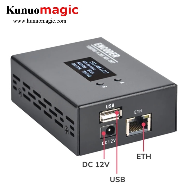 HDMI H265 H264 1080P60FPS Video Encoder to IP Streaming, Support SRT/RTMP/RTSP/TS/HLS-M3U8/FLV/UDP Protocol