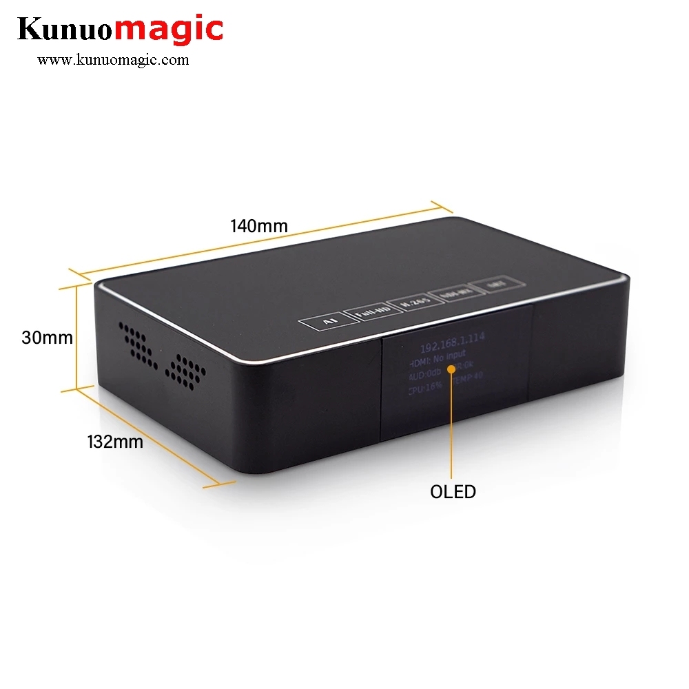 Youtube Live Video Audio IPTV H.265/H.264 Portable Stream MINI NDI Encoder