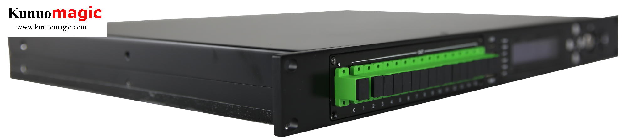 Hot sale 16 outputs 20dbm high power wdm edfa with dual power supply