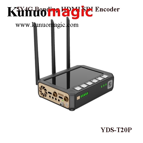Professional 4G Bonding RTMP SRT Encoder FullHD channel HEVC HD SDI to IPTV streaming Encoder for live tv broadcast