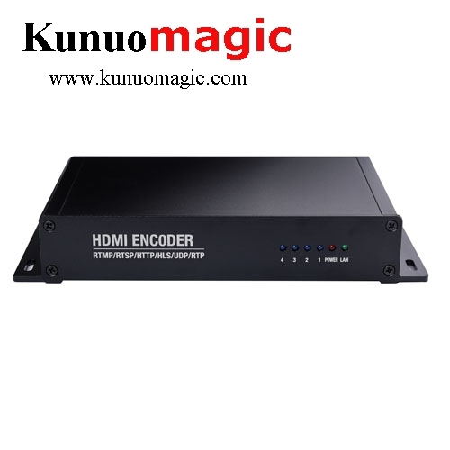 4 Channels Live Streaming Video Encoder H265 RTMP Encoder HDMI Encoder IPTV With SRT HLS HTTP RTSP UDP RTP RTMPS