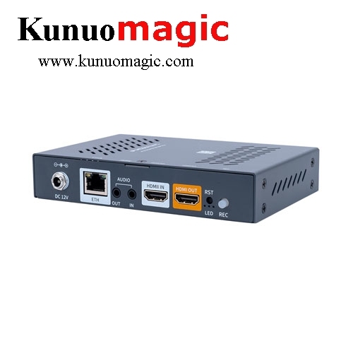 USB TF Recoding 4 streams H.264 H.265 HDMI 1080 60fps Encoder With HDMI Loop Out SRT RTMP UDP HLS RTSP