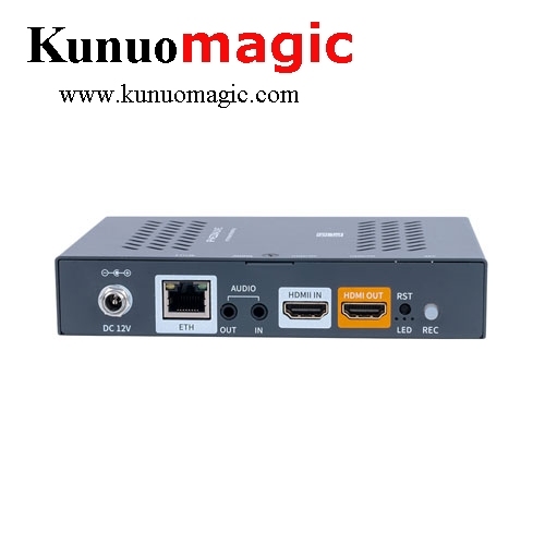 USB TF Recoding 4 streams H.264 H.265 HDMI 1080 60fps Encoder With HDMI Loop Out SRT RTMP UDP HLS RTSP