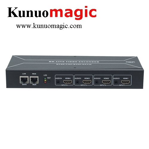 4 Channel HDMI IPTV Facebook Youtube Live Streaming H.264 Video HD HDMI RTSP SRT Encoder