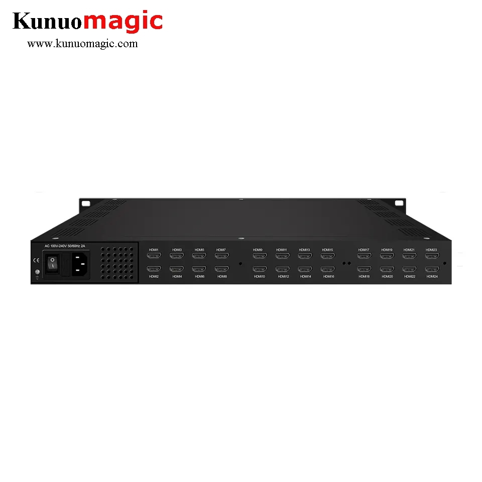 Multi-Channel encoder 24 HD input mpeg4 HDMI encoder with OSD insertion IP out CATV ip video encoder