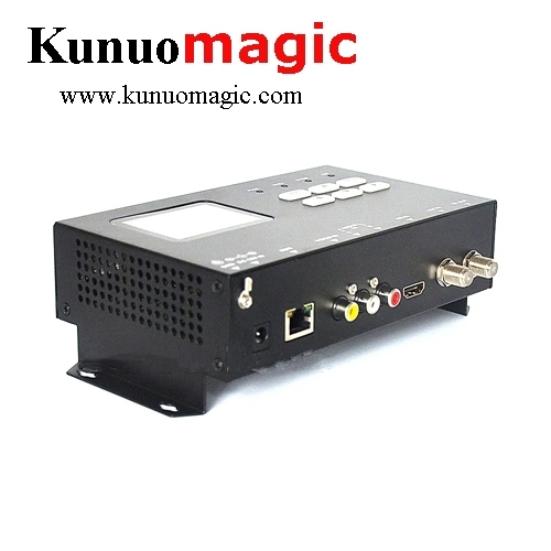 Digital CVBS HDMI H.264 FullHD 1080P VIdeo Encoding to DVB-T ISDB-T RF Wifi Encoder Modulator