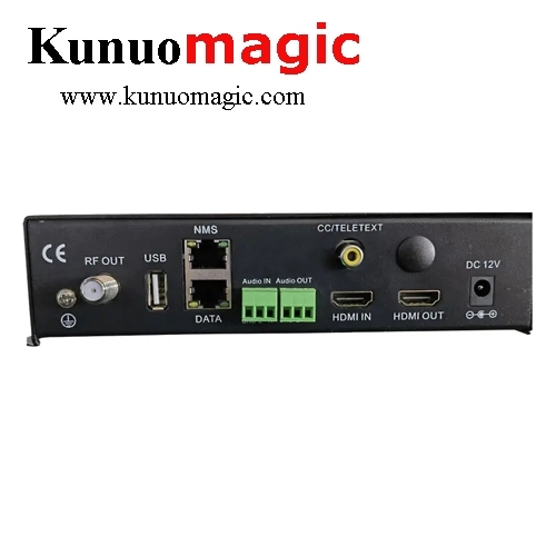 4K 50/60P Mini Home Version Video Distribution Network HDMI H264 H265 DVB-C DVBT ISDB-T ATSC RF Encoder Modulator