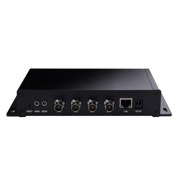 4 Channels Hevc H.265 H.264 IPTV Streaming IP SDI Video SRT Encoder