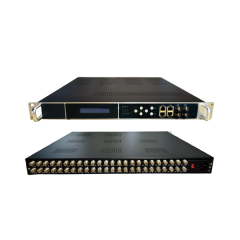 24 channel FTA DVB-S2/ISDB-T/DVB-T/T2/DVB-C to ip digital Headend Tuner to IPtv Gateway