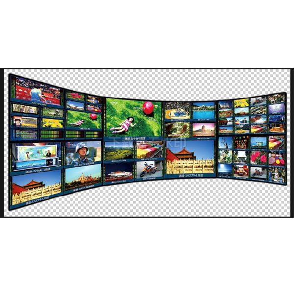 Professional Video Monitor of Multiviewer Server HD H.264 and H.265 Programs Application for DVB IPTV Wowza Security Monitor