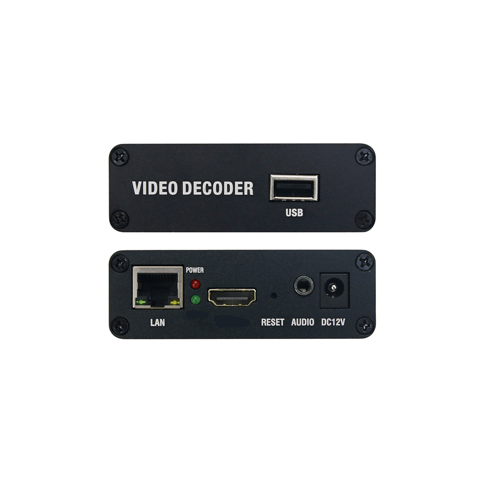 H.265 H.264 USB IP To HDMI Video Streaming Decoder HD IP Camera Decoder For Decoding SRT HTTP RTSP RTMP UDP HLS