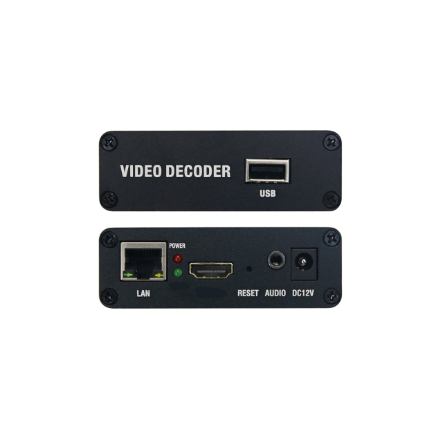 H.265 H.264 USB IP To HDMI Video Streaming Decoder HD IP Camera Decoder For Decoding SRT HTTP RTSP RTMP UDP HLS