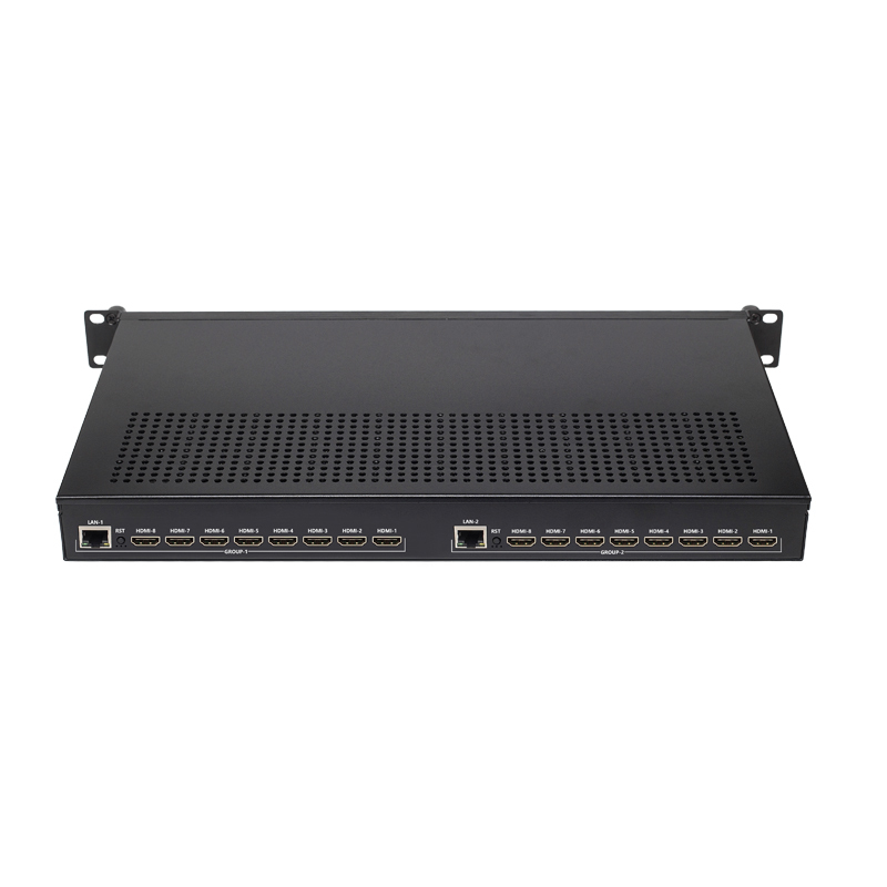 Network Video OTT H.265 Encoder H.264 1080P 60fps 16 Channels for HDMI M3U8 Multicast for IPTV SRT RTSP Radio TV Broadcasting