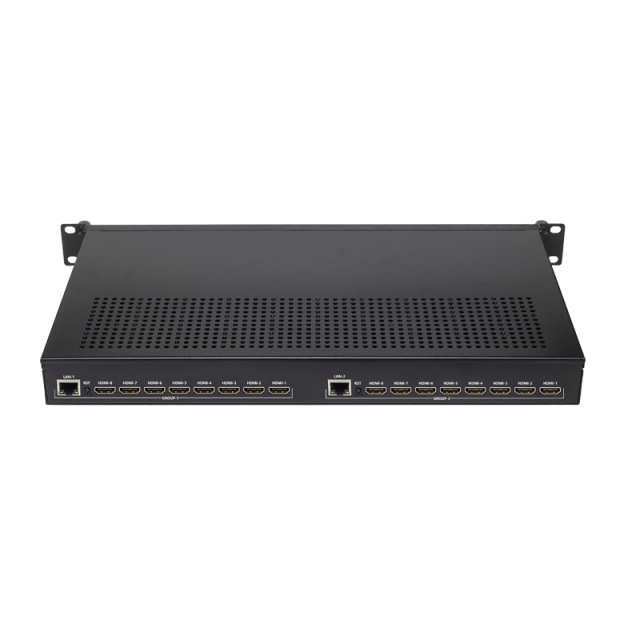 Network Video OTT H.265 Encoder H.264 1080P 60fps 16 Channels for HDMI M3U8 Multicast for IPTV SRT RTSP Radio TV Broadcasting