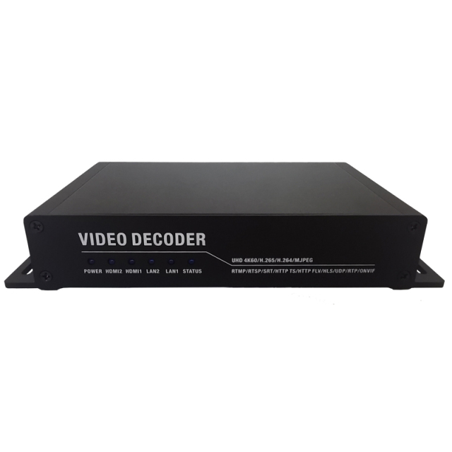 Digital System RTMP RTSP UDPHTTP SRT RTP 2 HDMI H.265/HEVC 4K 60FPS ProVideo Streaming Decoder