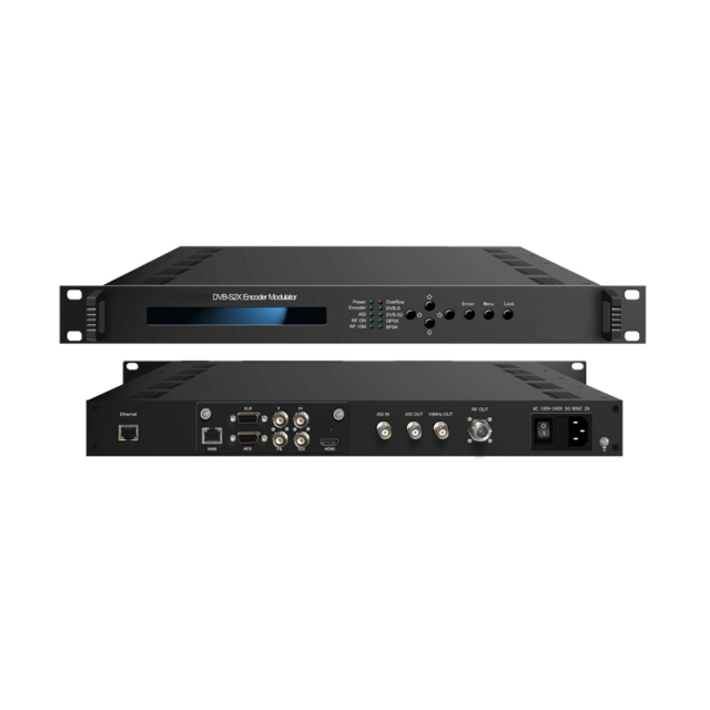 HEVC/H.265 SDI to DVB-S2/S2X Modulator HDMI to DVB-S2 Encoder Modulator H.265 HD Modulator