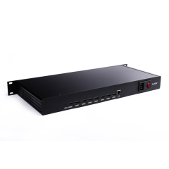8 channel HDMI video encoder h.265 H.264 1080P for iptv live broadcasting with http rtsp rtmp rtmps utp rtp udp 1U Rack