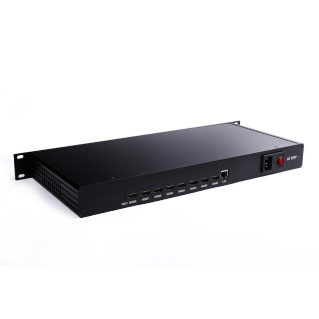 8 channel HDMI video encoder h.265 H.264 1080P for iptv live broadcasting with http rtsp rtmp rtmps utp rtp udp 1U Rack