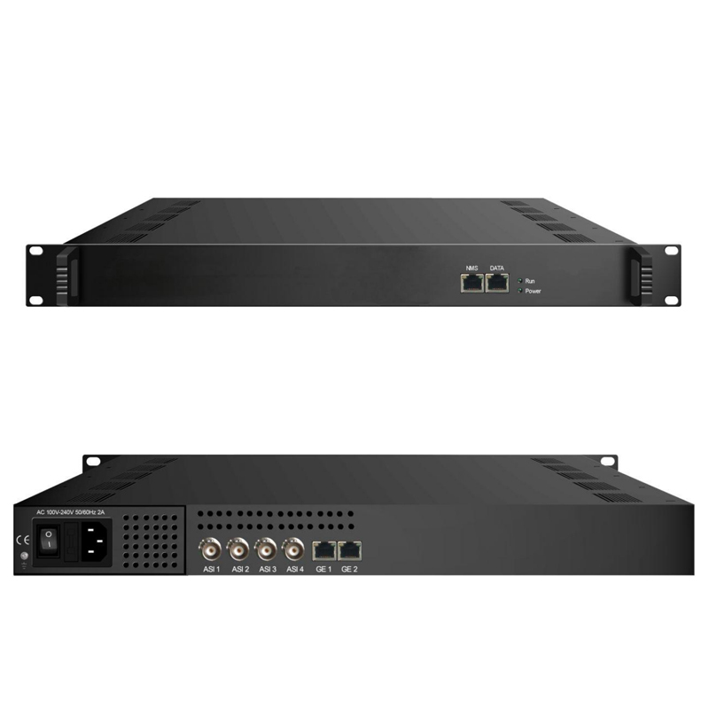 4 ASI and 513 IP MUX IP Multiplexer CAS Scrambler with 4 Bi-direction ASI and 3 Bi-direction IP Ports